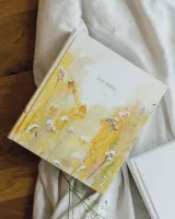 Sconi Bibel "Garten" Leinenbibel mit Schreibrand