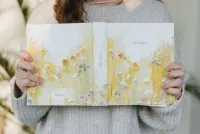 Sconi Bibel "Garten" Leinenbibel mit Schreibrand