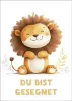 Poster Kindermotiv A3 Löwe