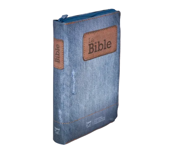 Bibel Segond 21 französisch (Premium Style) - Softcover aus Canvas mit Jeansmuster, mit...