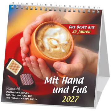 Mit Hand und Fuss - Postkartenkalender