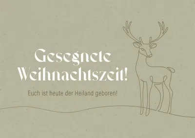 Postkarte Gesegnete Weihnachtszeit! - Lukas 2, 10-11
