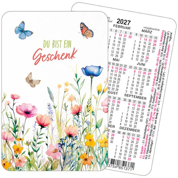 Du bist ein Geschenk - Spielkarten-Kalender