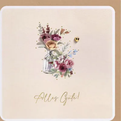 Faltkarte Alles Gute - Psalm 34,2