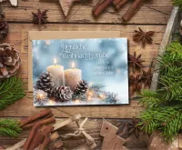 Faltkarte Herzliche Weihnachtsgrüße - Johannes 12,46