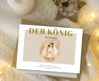 Faltkarte Der König kommt - Sacharja 9,9