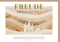 Faltkarte Freude erfüllt die Welt - nach Lukas 2,10