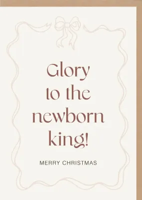 Faltkarte Glory to the newborn king - Jesaja 9,5