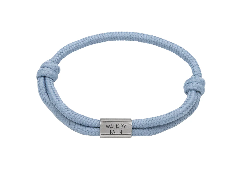 Walk by Faith (Armband ) - Segeltau-Armband mit Gravur
