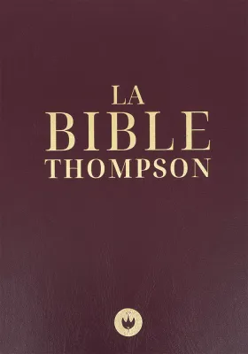 FRANZÖSISCHE BIBEL COLOMBE THOMPSON, GEBUNDEN, DUNKELROT