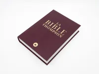 FRANZÖSISCHE BIBEL COLOMBE THOMPSON, GEBUNDEN, DUNKELROT