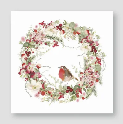 Servietten Weihnachtskranz
