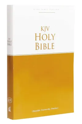Englisch, Bibel King James Version, Paperback, Einband zweifarbig weiss/gelb