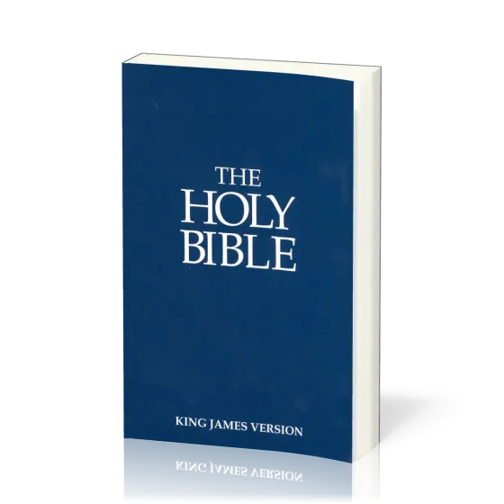 Englisch, Bibel King James Version, biegsam, blau