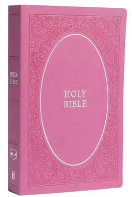 Anglais, Bible, New King James Version, moyen format, similicuir rose - NKJV, Holy Bible, Soft...