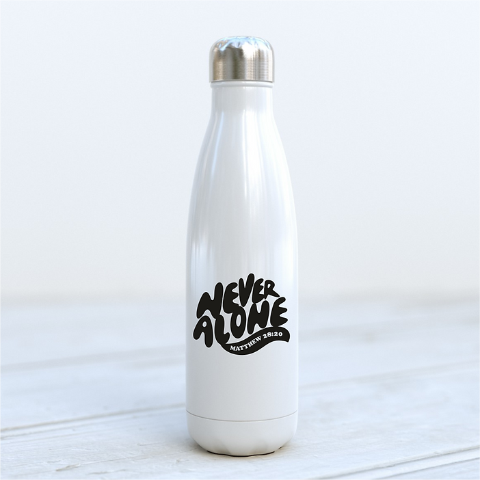 „Never Alone“ (gewellt) - Trinkflasche