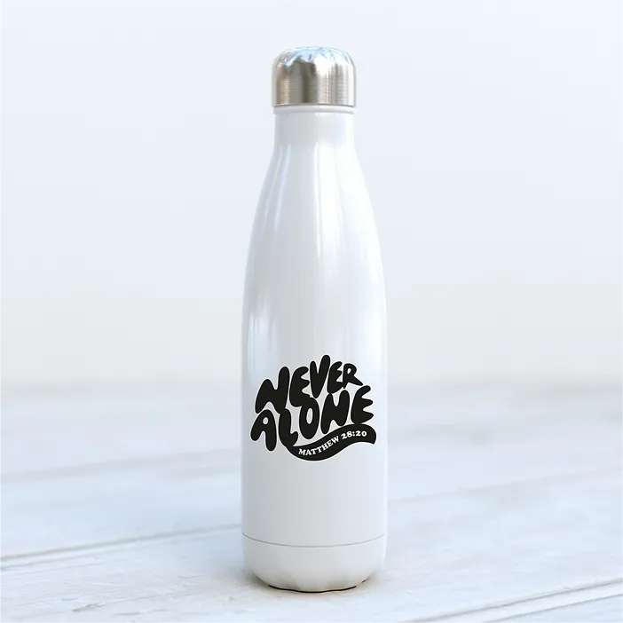 „Never Alone“ (gewellt) - Trinkflasche