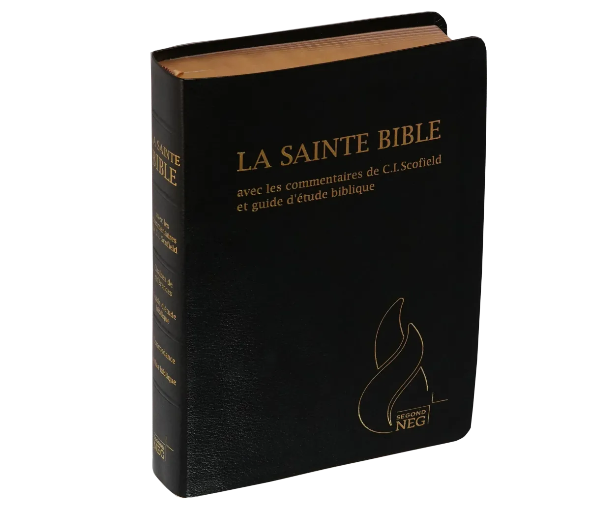 BIBEL NEG, SCOFIELD, FIBROLEDER SCHWARZ, GRIFFREGISTER, GOLDSCHN.