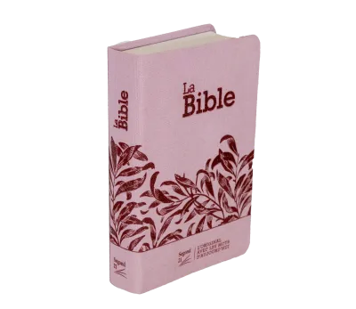 Bible Segond 21 compacte (Premium Style) - couverture souple, toile rose avec paillettes