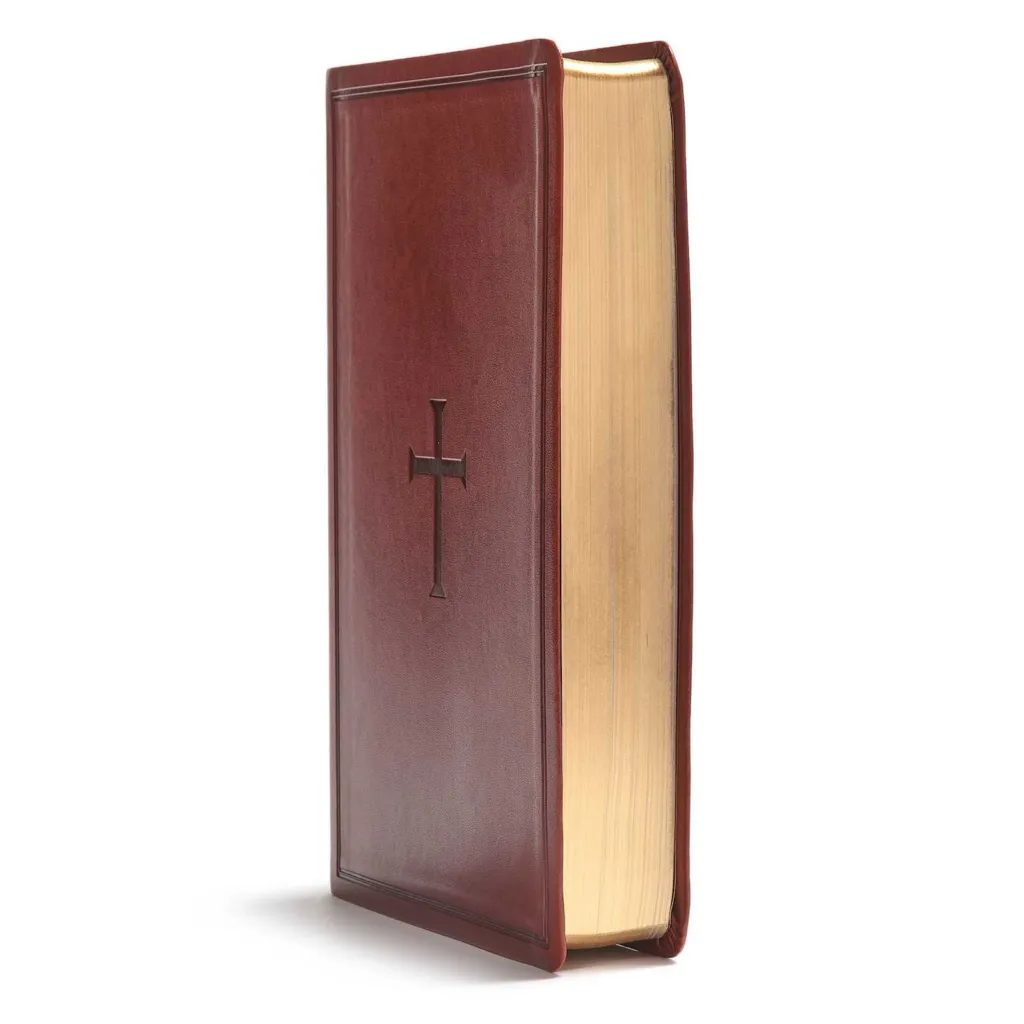 Englisch, Bibel King James Version, Grossdruck, Kunstleder, braun