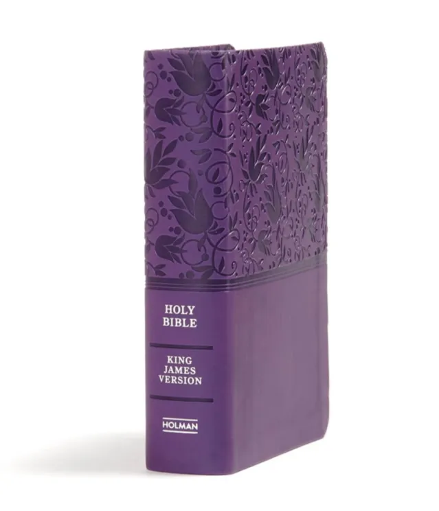 Englisch, Referenzbibel King James Version, Grossdruck, kompakt, Kunstleder, lila