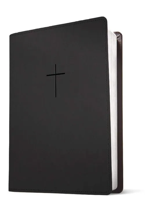 Anglais, Bible, New Living Translation, Filament Edition, similicuir noir motif croix, paroles de...