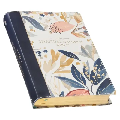 Englisch, Studienbibel New Living Translation - NLT,the Spiritual Growth Bible Faux Leather, Navy...