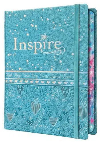 Englisch, Logbuchbibel Inspire for Girls New Living Translation, Kunstleder, illustrierter...
