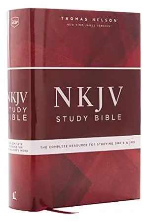 Englisch, Studienbibel New King James Version, Grossdruck, Hardcover, illustrierter Einband,...
