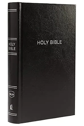 Anglais, Bible NKJV, moyen format, très gros caractères, paroles de Jésus en rouge, références...