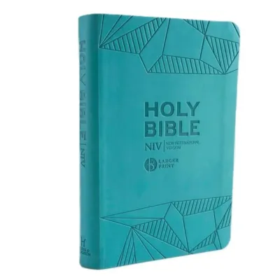 Englisch, Bibel New International Version, Grossdruck, Kunstleder, blau