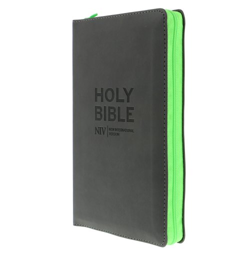 Anglais, Bible, New International Version, moyen format, couverture souple noir, fermeture éclair...