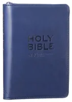 Englisch, Bibel New International Version, Kunstleder, blau, Reissverschluss - NIV Tiny Navy...