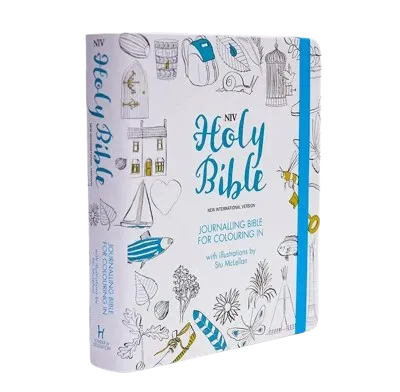 Anglais, Bible, New International Version, NIV Journalling Bible for Colouring In - With unlined...