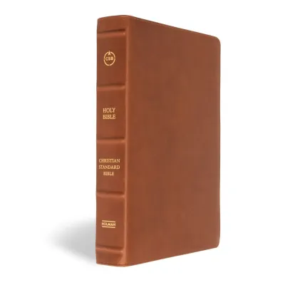 Englisch, Christian Standard Bible Bibel, Grossformat - Leder braun, Lesezeichen, Goldschnitt