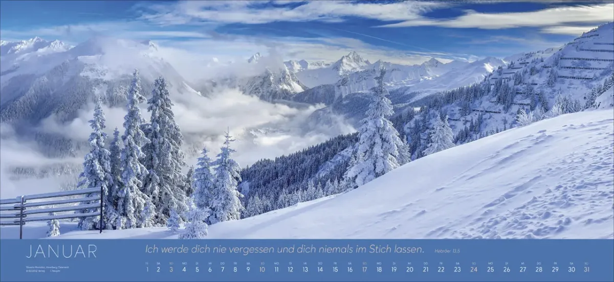 Ewigkeit im Herzen - Riesenpanoramakalender