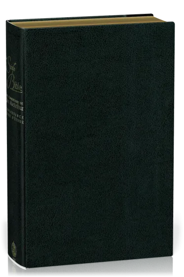 BIBEL NEG MACARTHUR, BIEGSAMES LEDER, GOLDSCHNITT, GRIFFREGISTER, SCHWARZ (MIT SCHACHTEL)