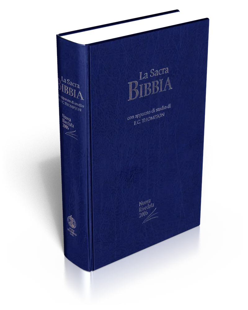 Italienisch, Bibel Nuova Riveduta, Thompson, Gebunden, Blau