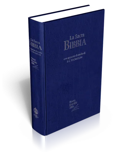 Italienisch, Bibel Nuova Riveduta, Thompson, Gebunden, Blau