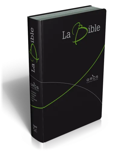 BIBEL SEGOND 21, GROSSDRUCK, FLEXIBLER EINBAND, FIBROLEDER, SCHWARZ