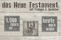 NEUES TESTAMENT MIT PSALMEN & SPRÜCHEN - ELBERFELDER CSV HÜCKESWAGEN - QUERLIEGER