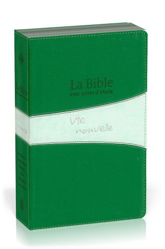 Studienbibel Vie nouvelle, Segond 21, französisch, grünes Duo - Softcover, silberner Schnitt, mit...