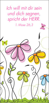 Magnet Lesezeichen Blumen gezeichnet