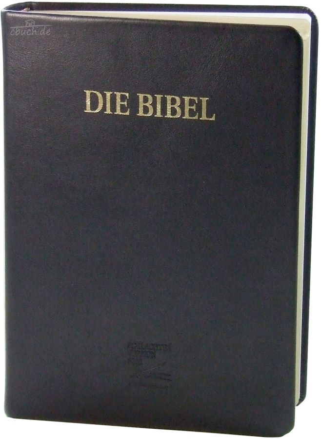 Bibel Schlachter 2000 Grossdruckausgabe, Kalbsleder-Einband (flexibel), Goldschnitt, Fadenheftung...