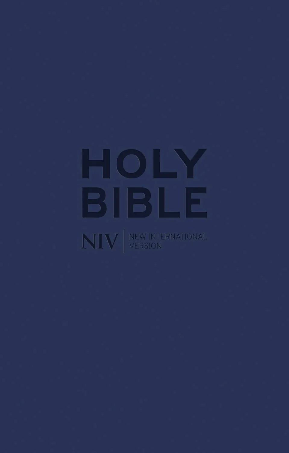 Englisch, Bibel New International Version, Kunstleder, blau, Reissverschluss - NIV Tiny Navy...