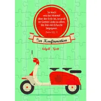 Puzzlekarte Konfirmation - So hoch wie der Himmel über der Erde ist