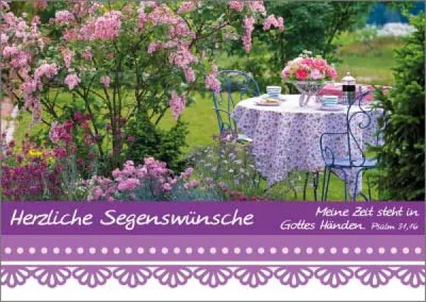 POSTKARTEN GEDECKTER TISCH - 12 STÜCK