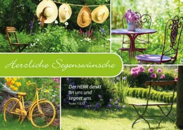 POSTKARTEN HÜTE, FAHRRAD - 12 STÜCK