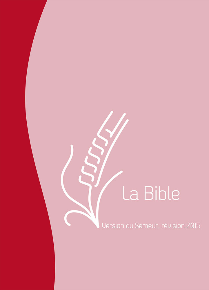 Bible Semeur 2015, compacte, duo rouge rose - couverture souple, vivella