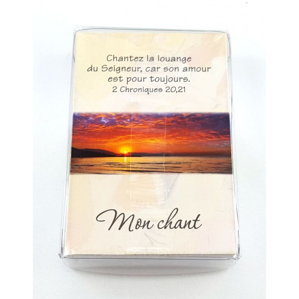 Mini-cartes avec verset "Dieu est avec moi" [lot de 100]